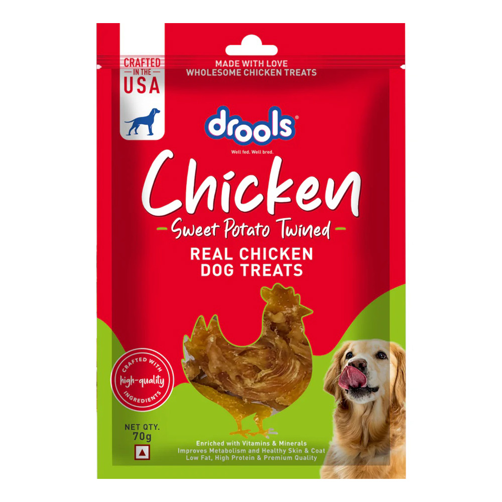 Purepet Drools Sweet Potato Twined Dog Treats 70gm
