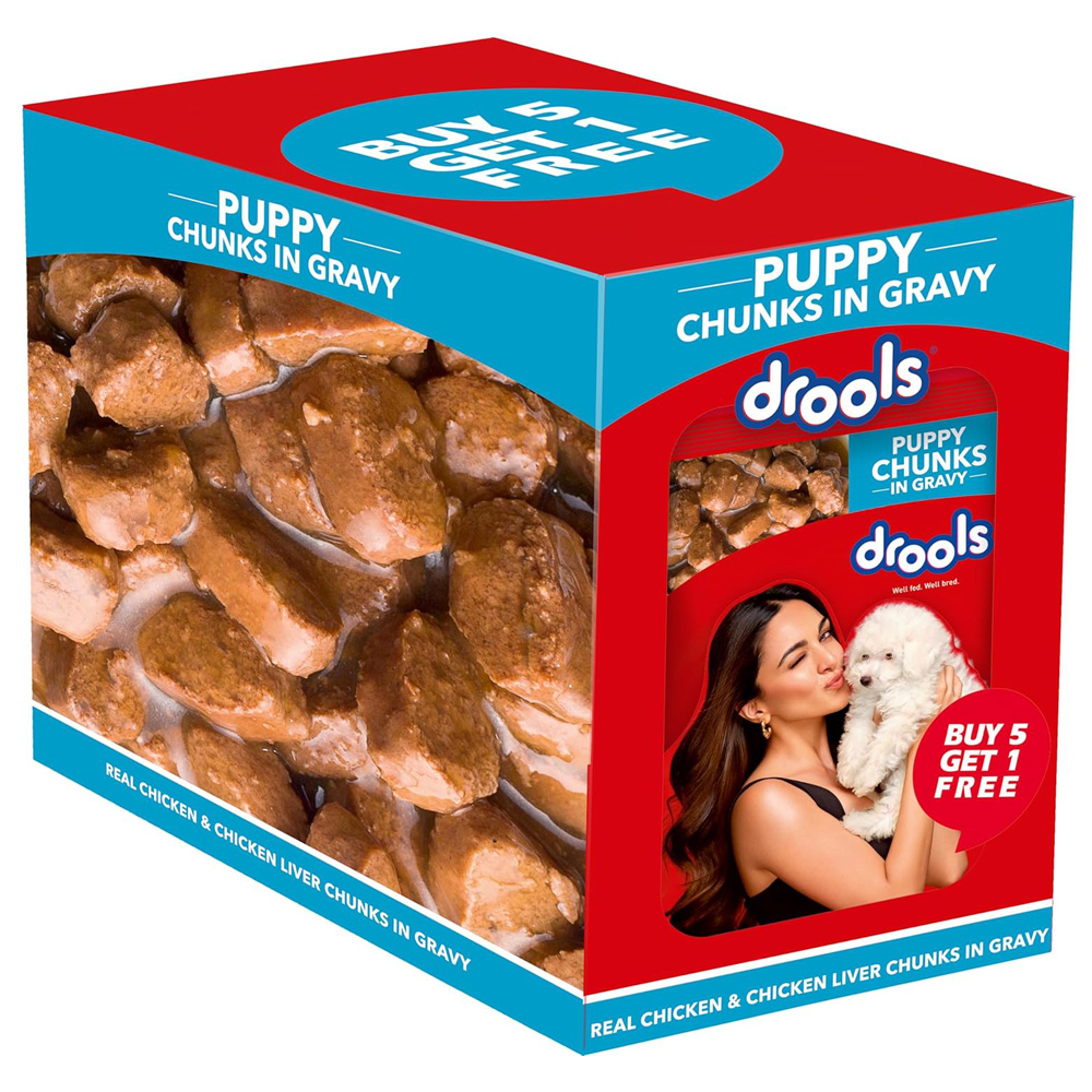 Drools puppy chicken chunks gravy